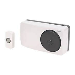 Byron Wired Wall-Mounted Door Chime Kit White