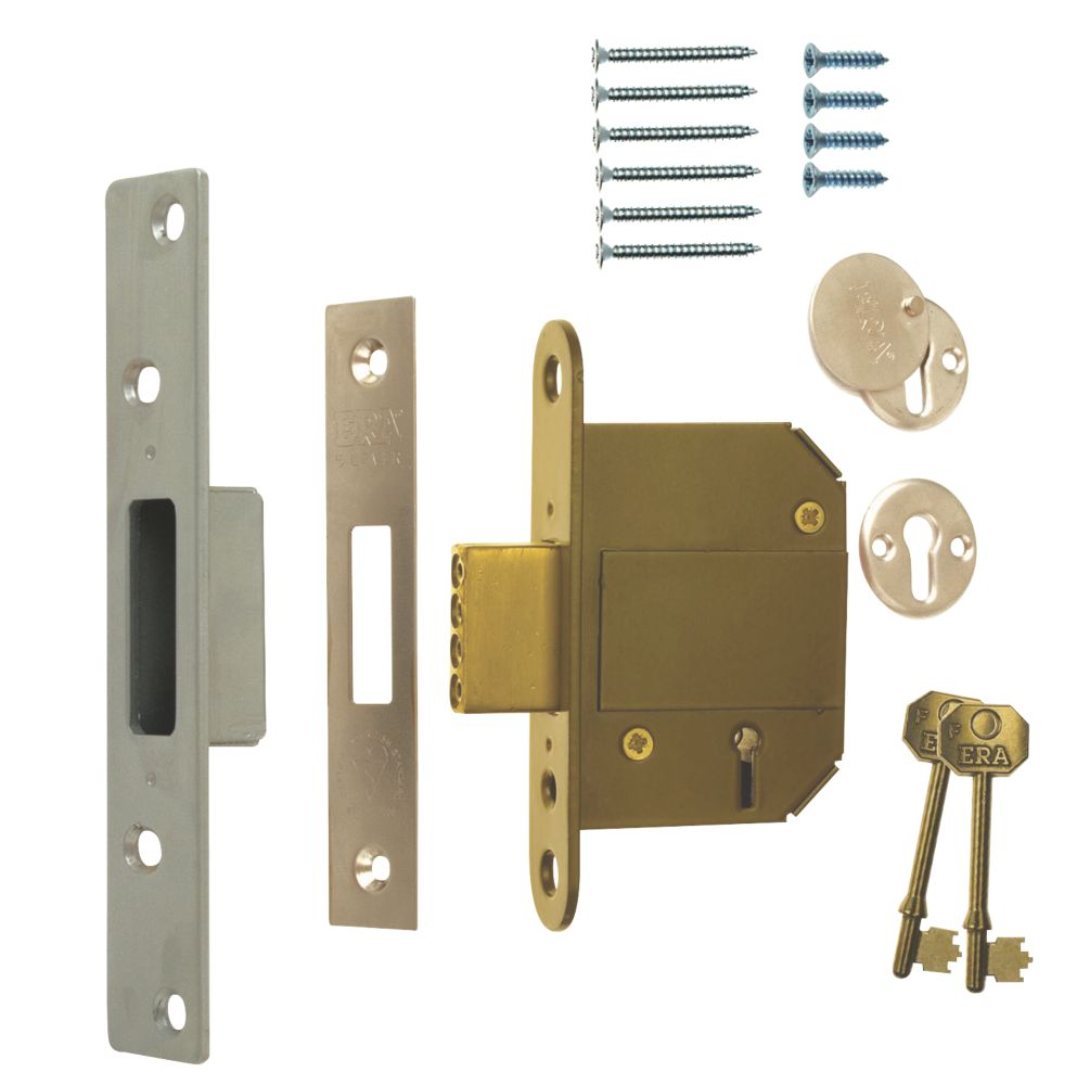 ERA Satin BS 5-Lever Mortice Deadlock 64mm Case - 44mm Backset