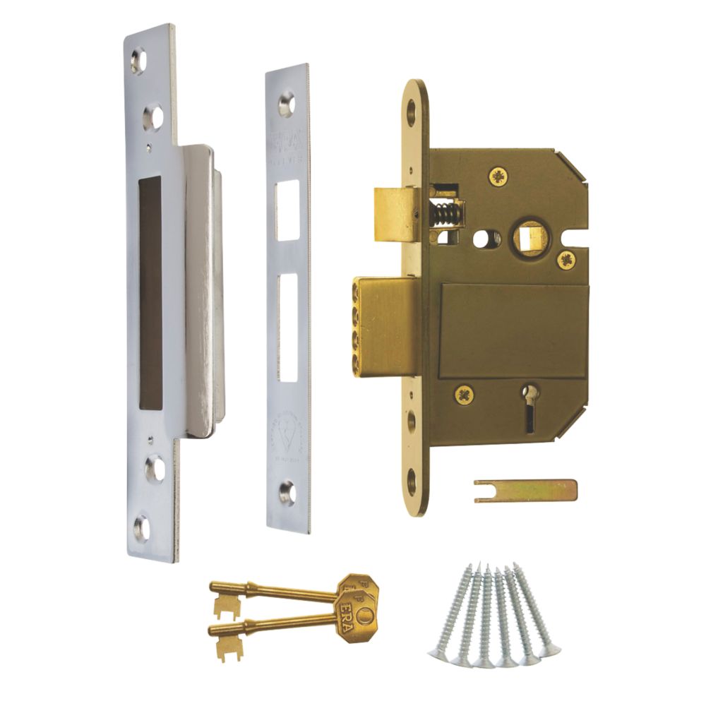 ERA Satin 5-Lever Mortice Sashlock 76mm Case - 56mm Backset