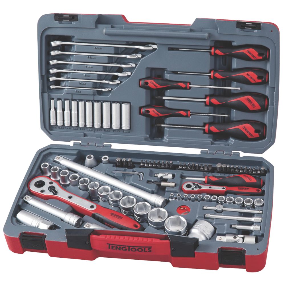 Screwfix Direct - Teng Tools Mixed Socket & Tool Set 95 Pieces ...