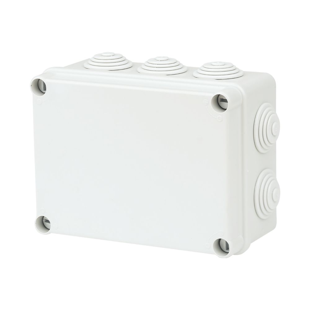 Vimark 10-Entry Rectangular Junction Box with Knockouts 118mm x 76mm x ...