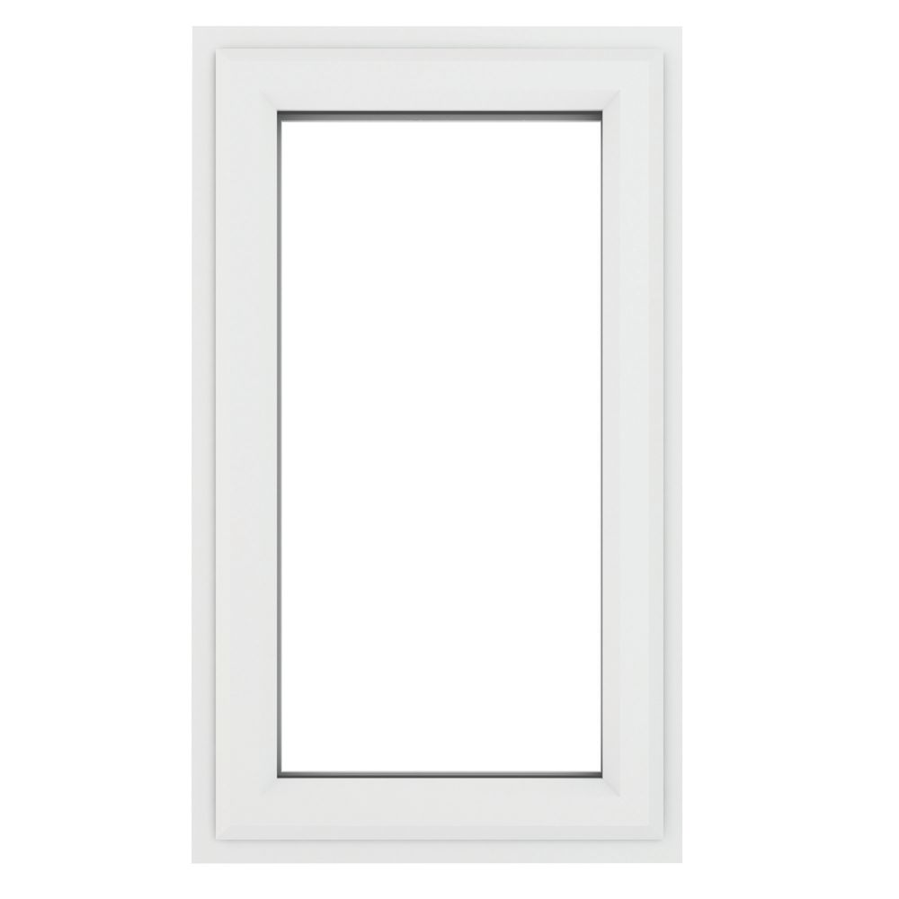 Crystal Left-Hand Opening Clear Double-Glazed Casement White uPVC ...