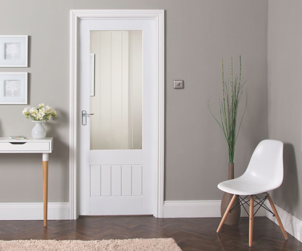 Renueva Tu Hogar Con Estilo Mexicano: Puerta Interior Blanca Imprimada, Ligera De 1 Panel (1981mm X 838mm X 35mm) – Núcleo Hueco – Sin Marca