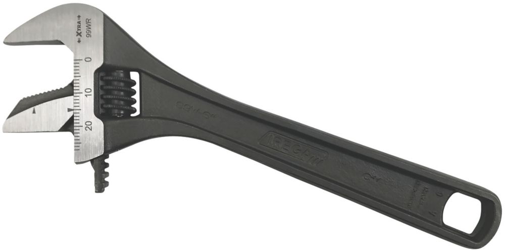 TOP HT-200B Thin Jaw Adjustable Wrench – Bent Type, 216mm, Made In Japan