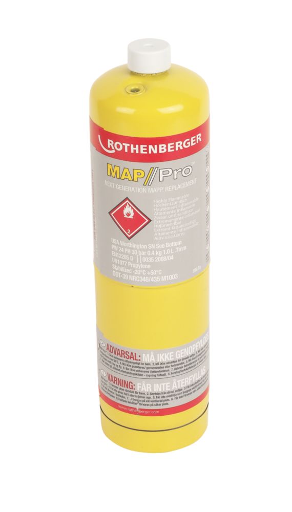 Rothenberger MAP Pro Disposable Gas Cylinder 400g 6 Pack