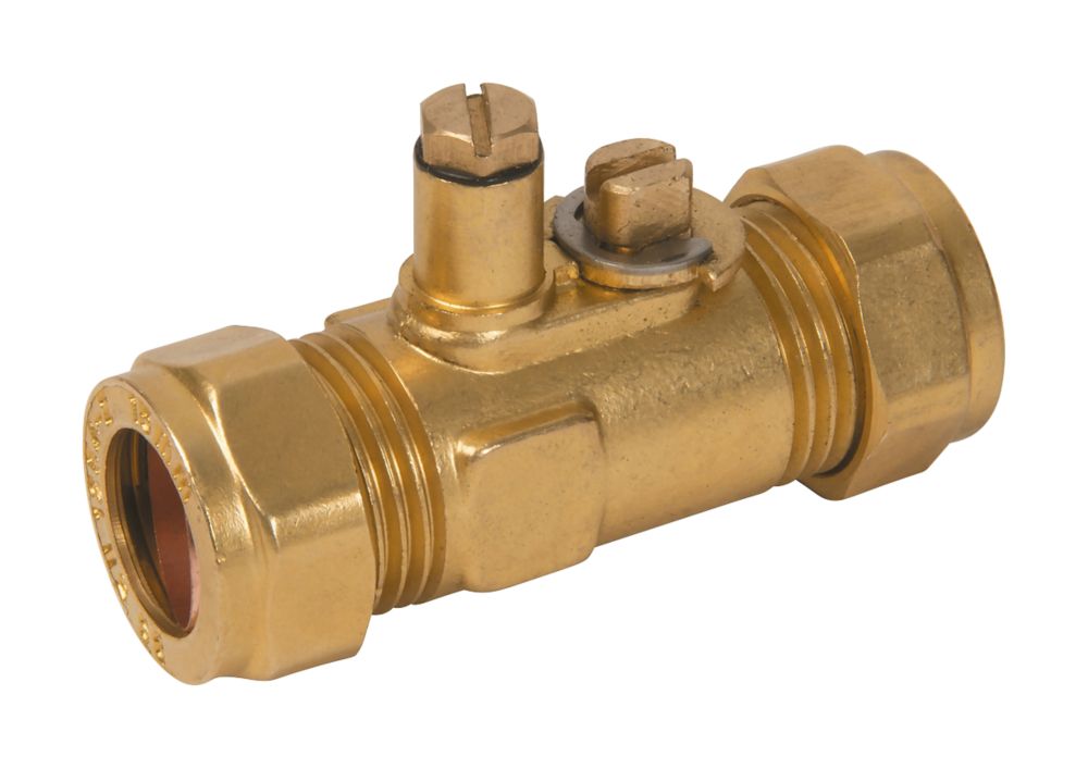 Gas Isolating Valve & Test Point 15mm x 15mm