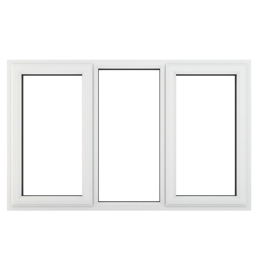 Crystal Left & Right-Hand Opening Clear Double-Glazed Casement White ...