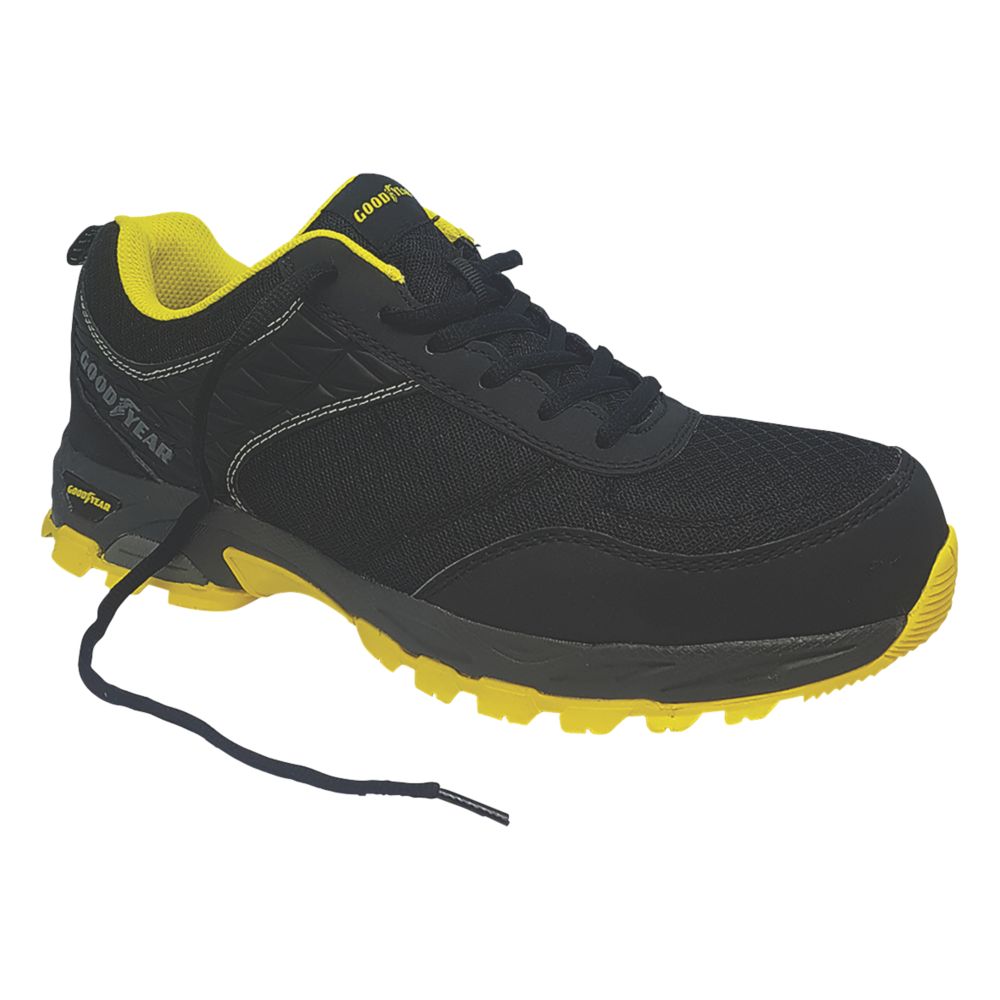 Goodyear GYSHU1532 Metal Free Safety Trainers Black / Yellow Size 8