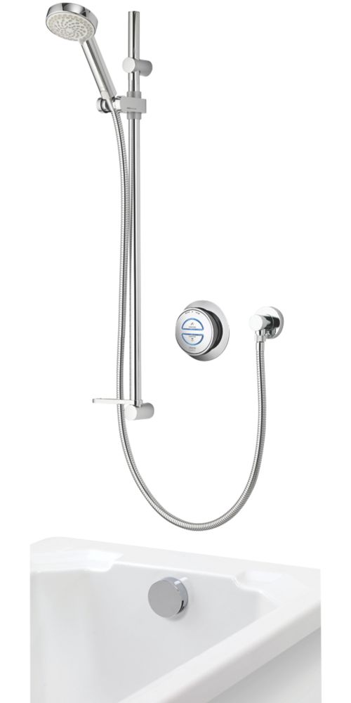 Aqualisa Visage Gravity-Pumped Rear-Fed Chrome Thermostatic Digital ...