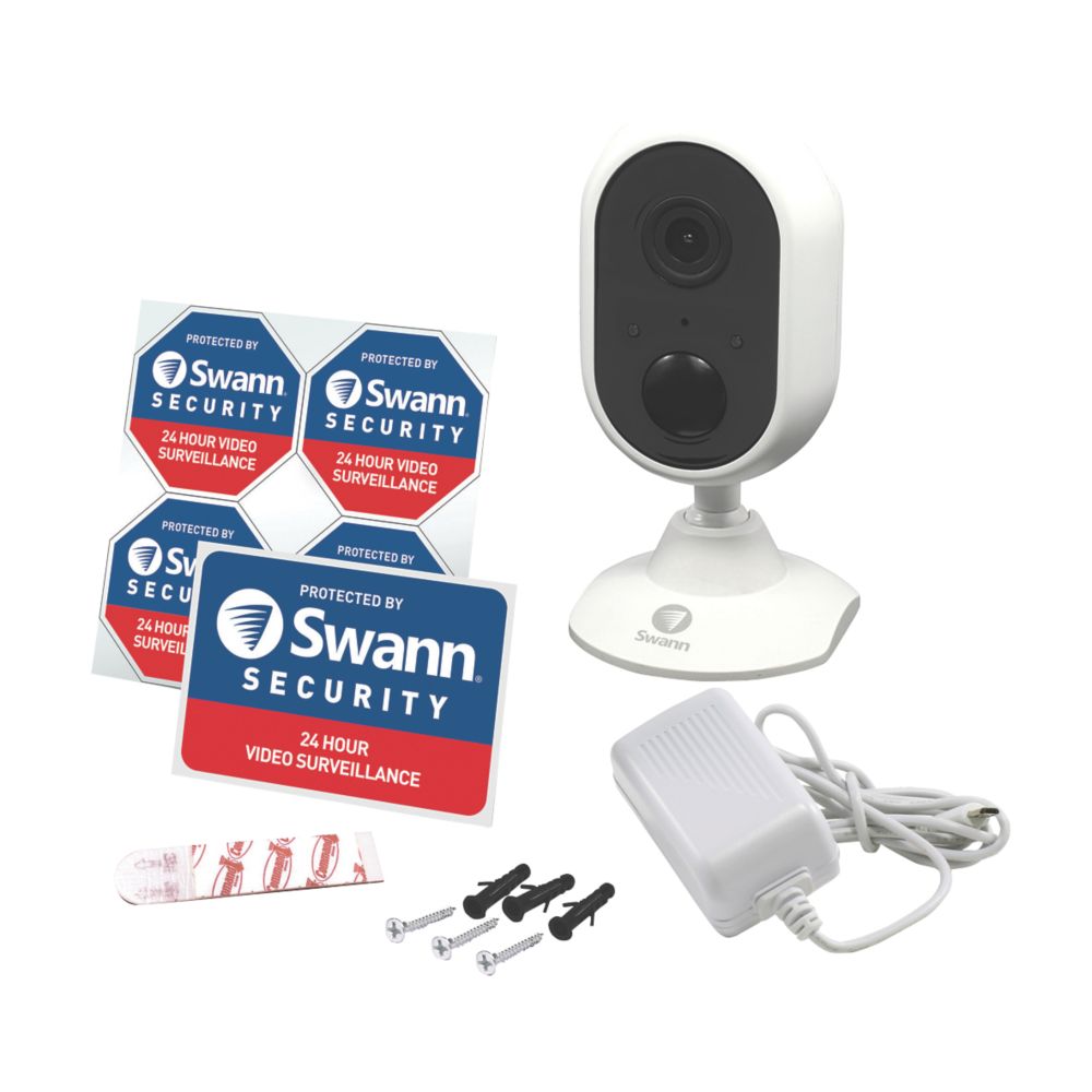 Swann SWWHD-PTCAM-UK Wi-Fi Pan & Tilt Security Camera White