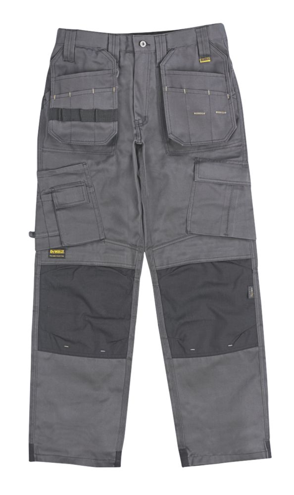 DeWalt Pro Tradesman Work Trousers Grey / Black 38