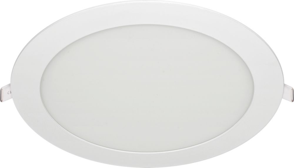 Luceco ECO Circular Fixed LED Low Profile Slimline Downlight White 18W ...