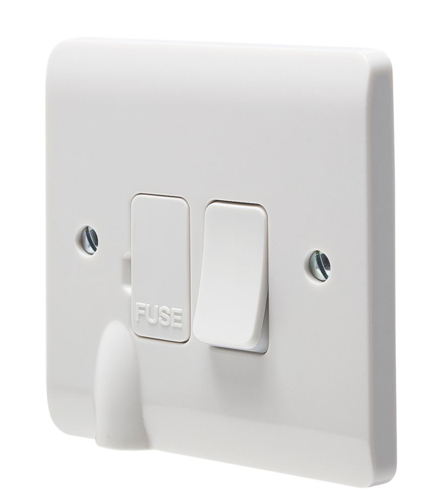 Crabtree Instinct 13A Switched Fused Spur & Flex Outlet with LED White