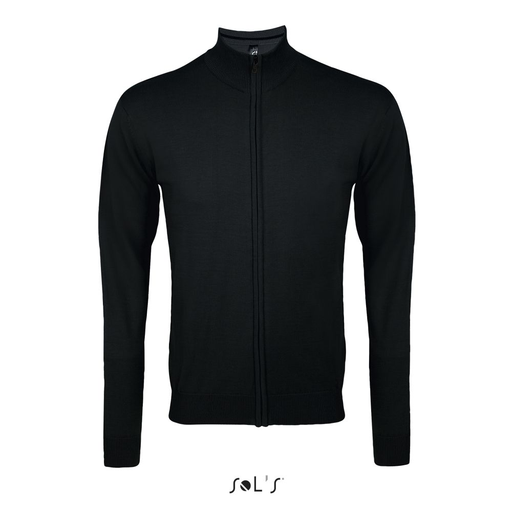 Chaqueta De Punto Con Cremallera Para Hombre SOL'S GORDON MEN NEGRO