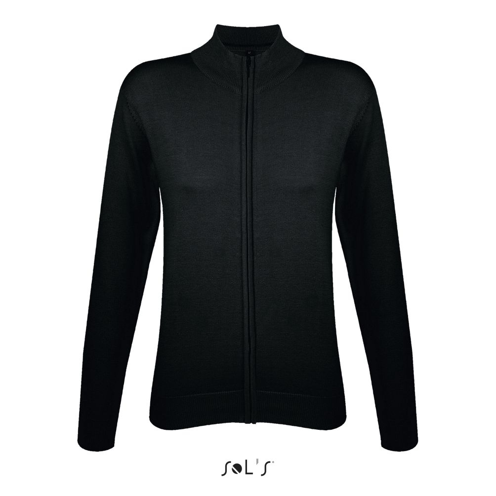 Chaqueta De Punto Con Cremallera Para Mujer SOL'S GORDON WOMEN NEGRO