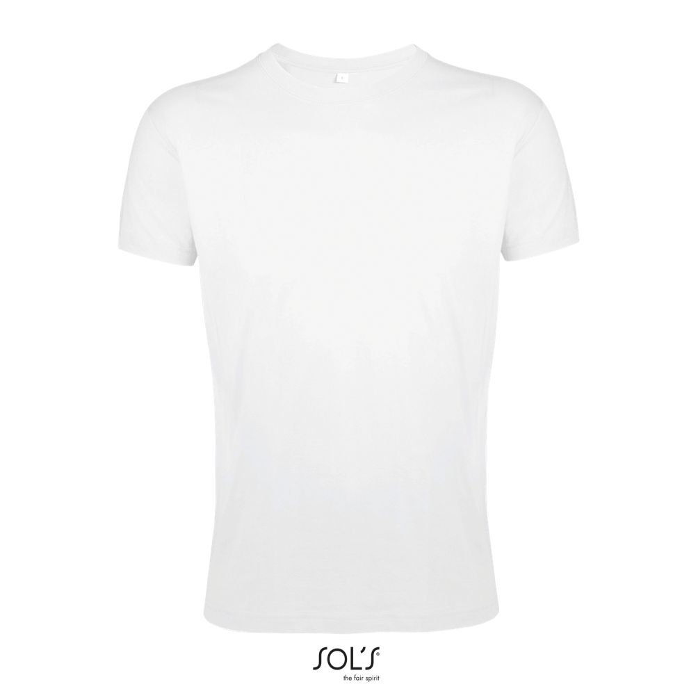 Camiseta Ajustada Hombre Cuello Redondo SOL'S REGENT FIT BLANCO