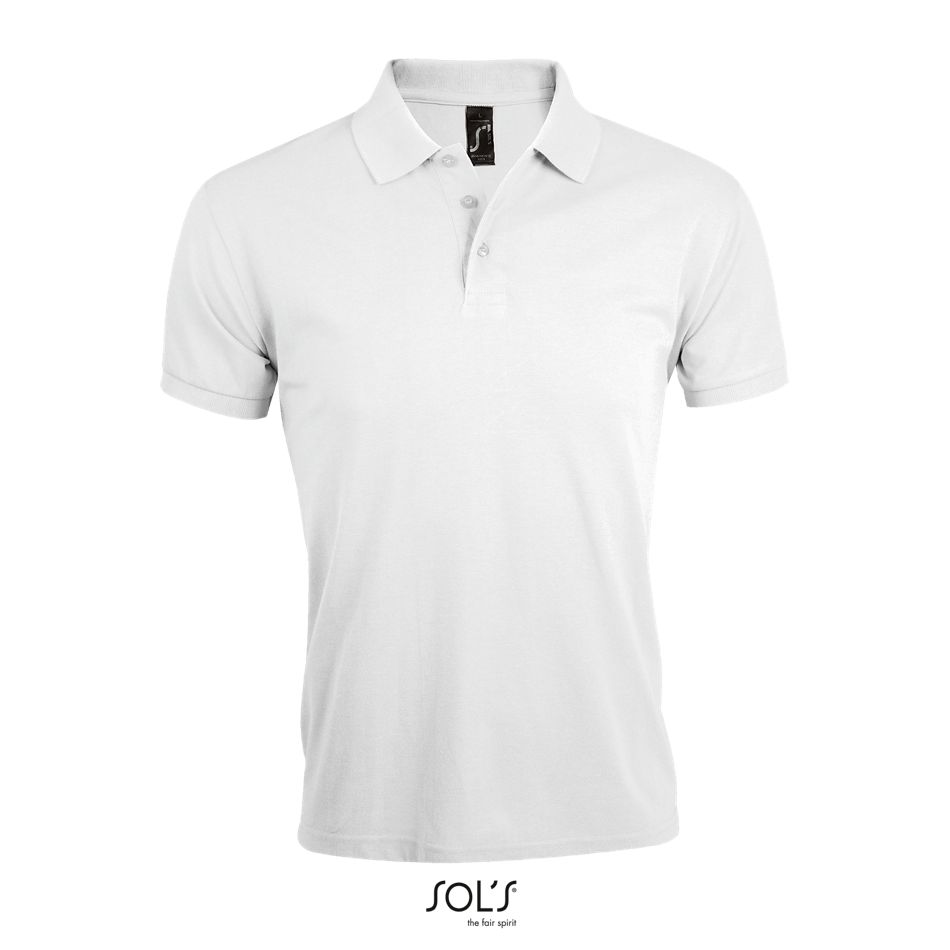 Polo De Polialgodón Para Hombre SOL'S PRIME MEN BLANCO