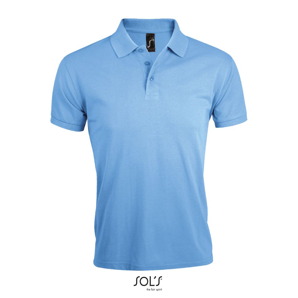 Polo De Polialgodón Para Hombre SOL'S PRIME MEN AZUL CIELO