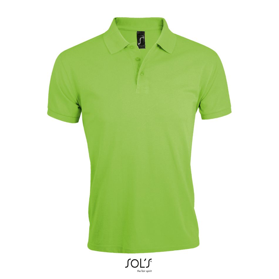 Polo De Polialgodón Para Hombre SOL'S PRIME MEN VERDE MANZANA