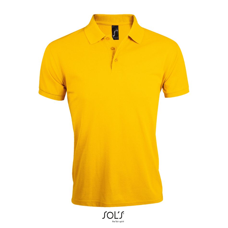 Polo De Polialgodón Para Hombre SOL'S PRIME MEN AMARILLO