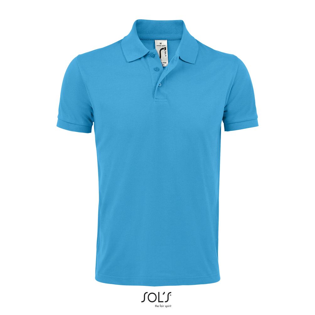 Polo De Polialgodón Para Hombre SOL'S PRIME MEN AQUA