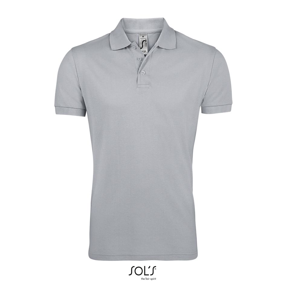 Polo De Polialgodón Para Hombre SOL'S PRIME MEN Gris puro