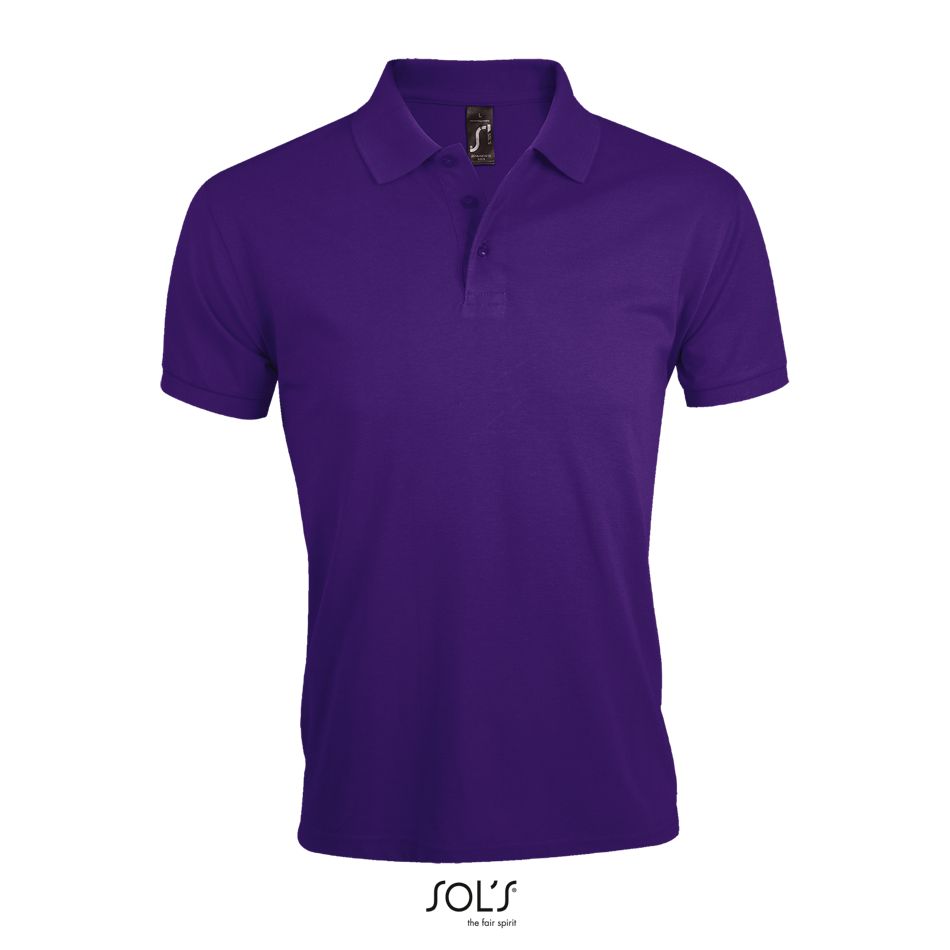 Polo De Polialgodón Para Hombre SOL'S PRIME MEN MORADO OSCURO
