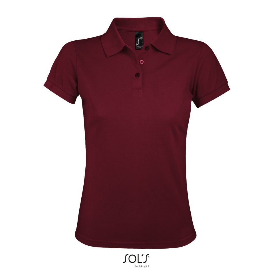 Polo De Polialgodón Para Mujer SOL'S PRIME WOMEN BURDEOS