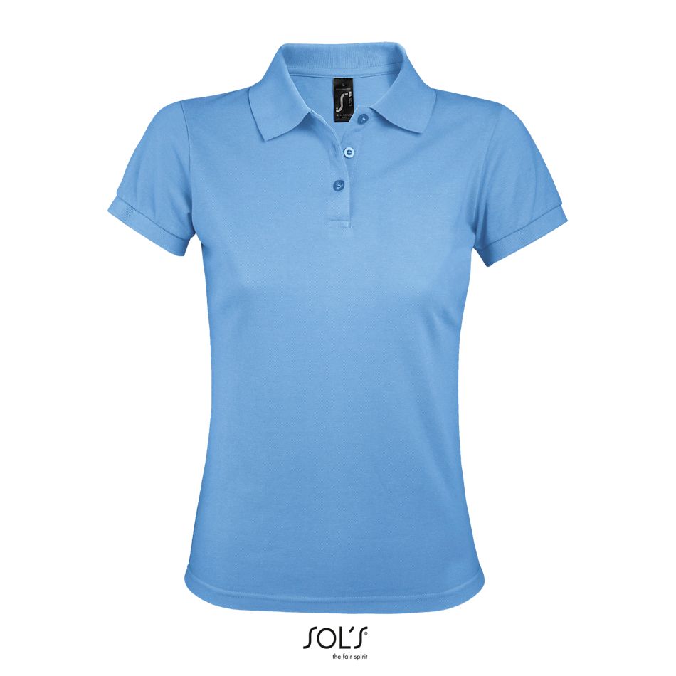 Polo De Polialgodón Para Mujer SOL'S PRIME WOMEN AZUL CIELO