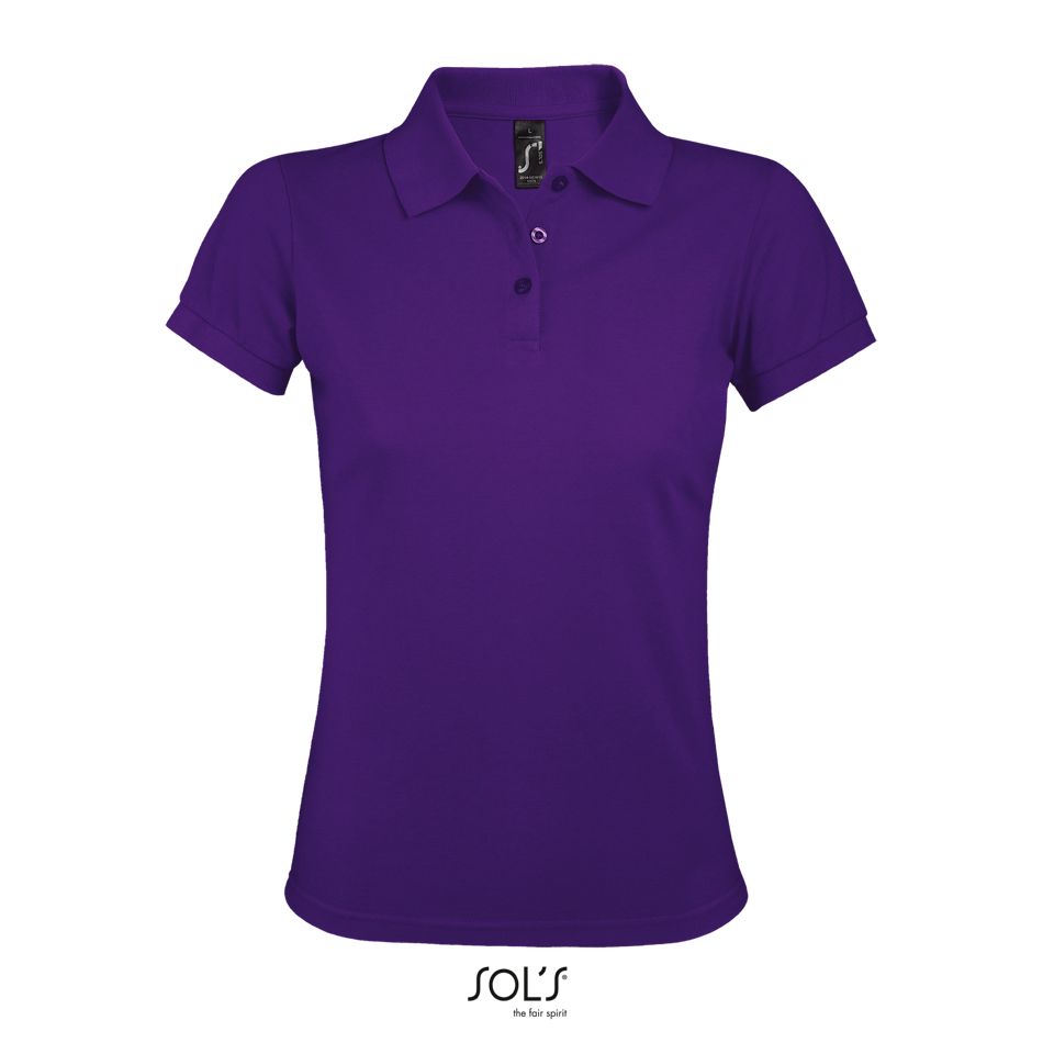 Polo De Polialgodón Para Mujer SOL'S PRIME WOMEN MORADO OSCURO
