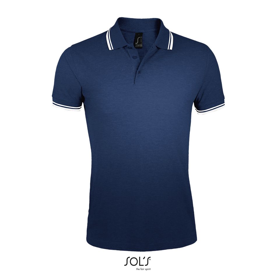 Polo Para Hombre SOL'S PASADENA MEN FRENCH MARINO / BLANCO