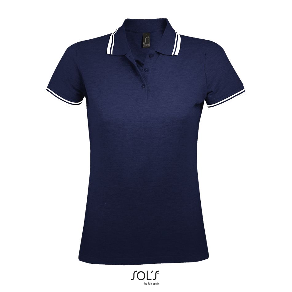 Polo Para Mujer SOL'S PASADENA WOMEN FRENCH MARINO / BLANCO