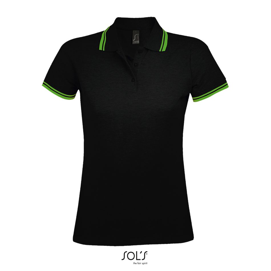 Polo Para Mujer SOL'S PASADENA WOMEN Negro Lima