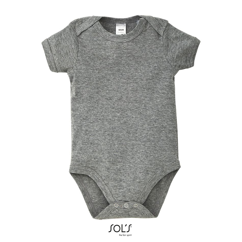Body Bebé SOL'S BAMBINO GRIS MEZCLA