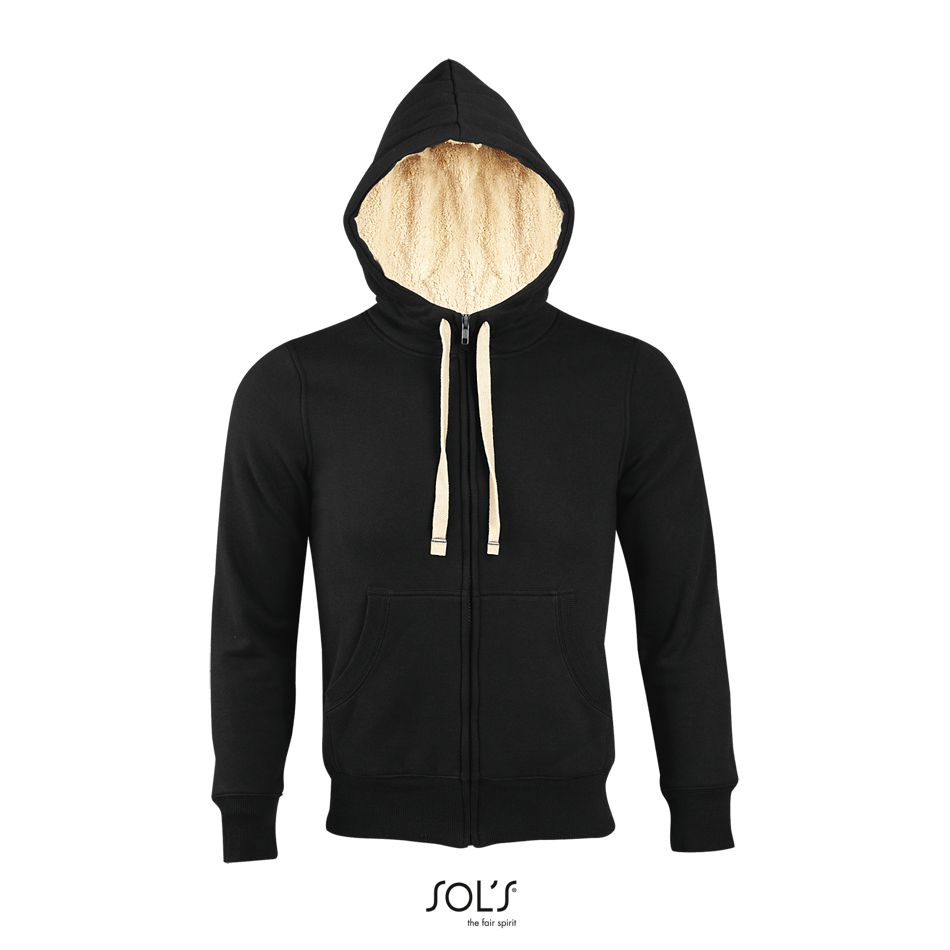 Sudadera Unisex Con Cremallera Estilo "Sherpa" SOL'S SHERPA NEGRO