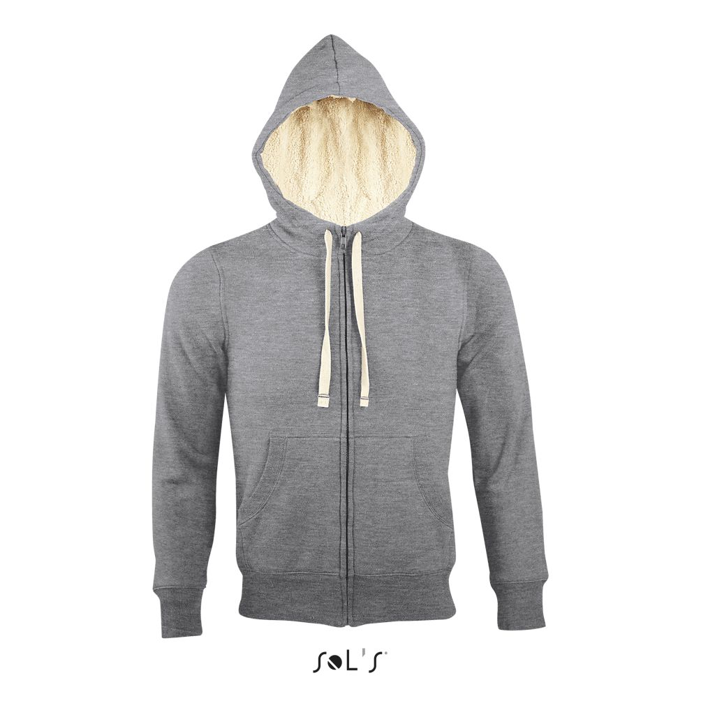 Sudadera Unisex Con Cremallera Estilo "Sherpa" SOL'S SHERPA GRIS MEZCLA