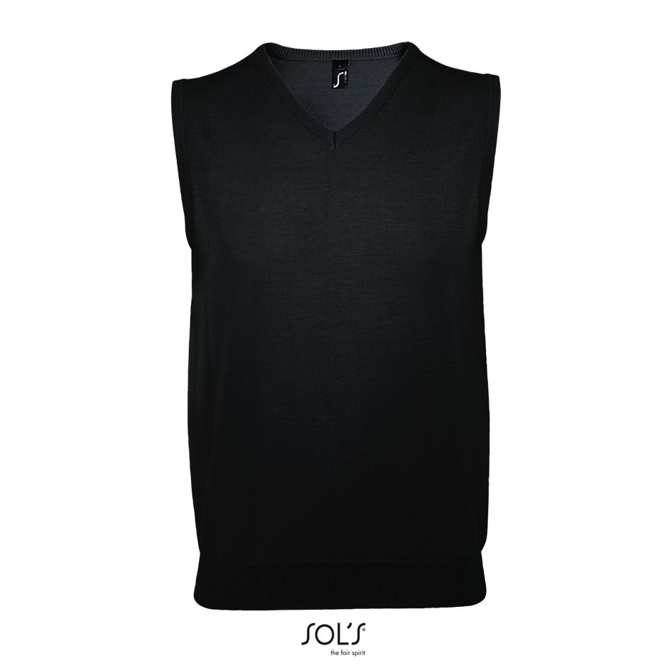 Jersey Unisex Sin Mangas SOL'S GENTLEMEN NEGRO