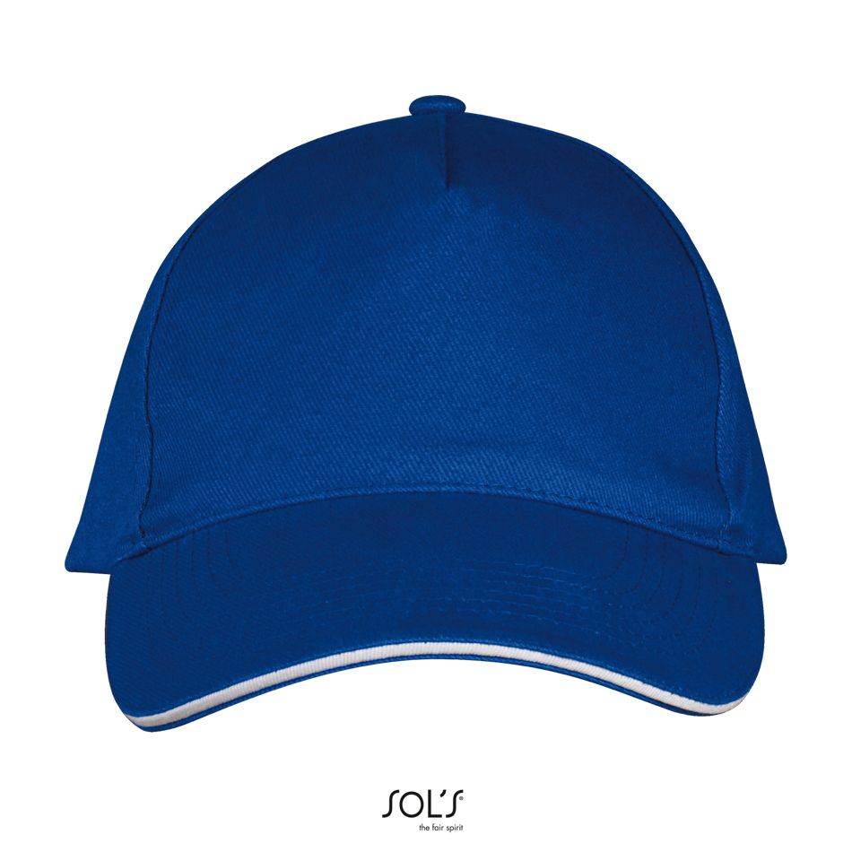 Gorra 5 Paneles SOL'S LONG BEACH AZUL ROYAL / BLANCO