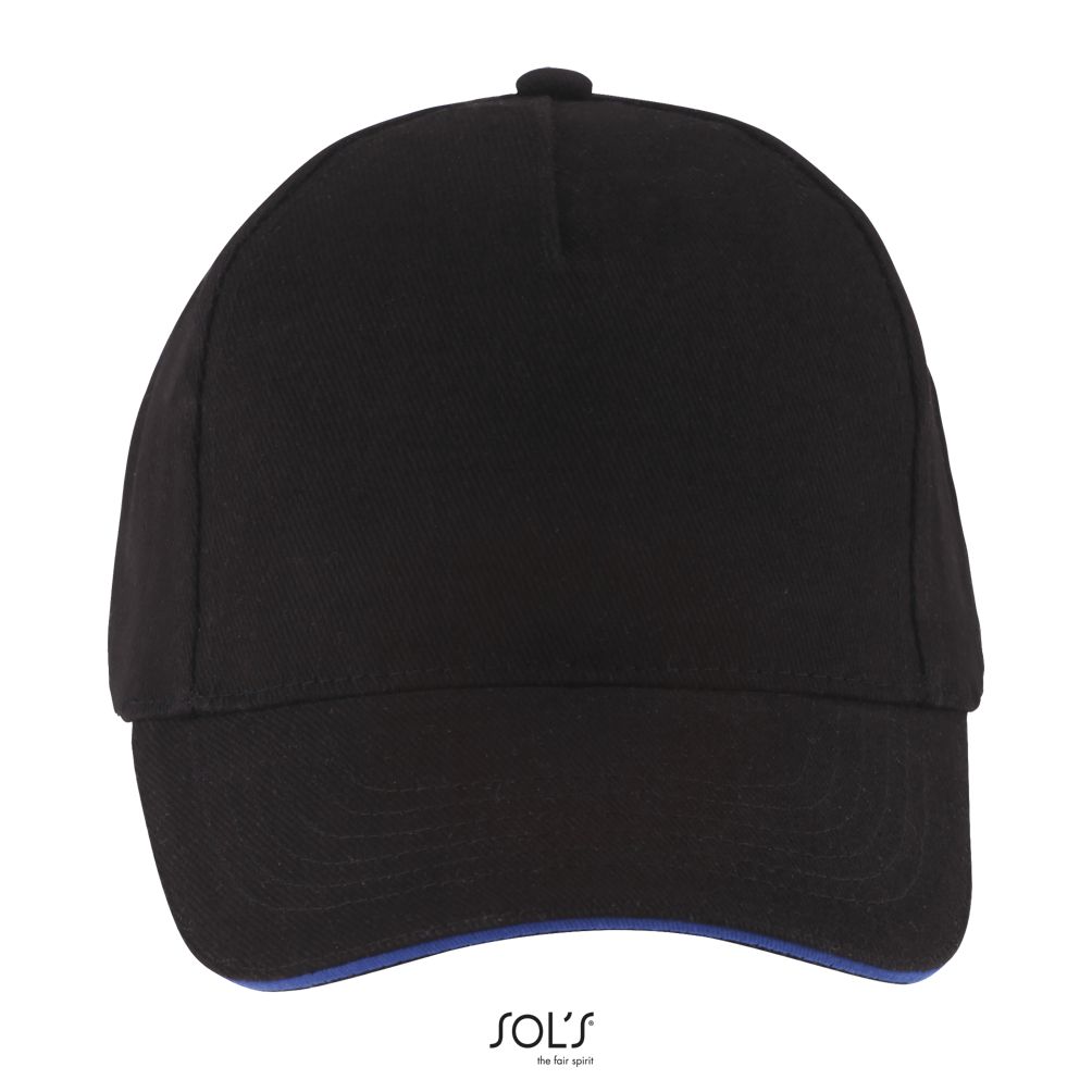 Gorra 5 Paneles SOL'S LONG BEACH Negro Azul Royal