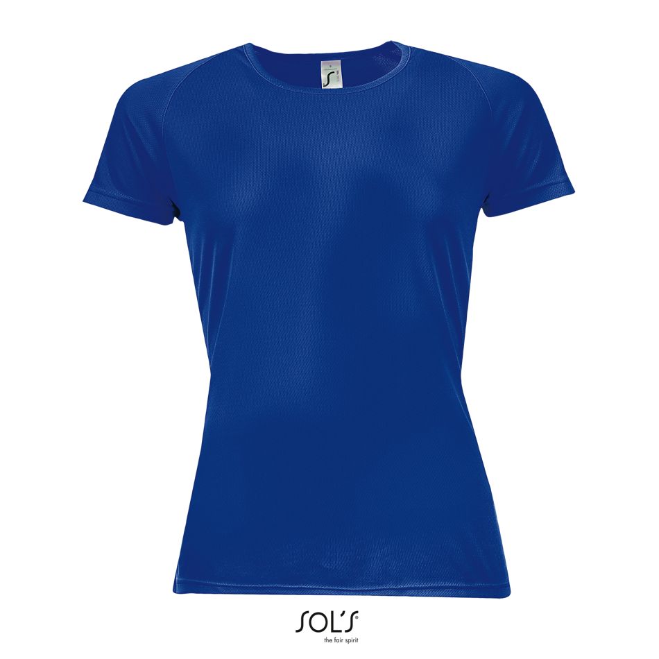 Camiseta De Mujer Mangas Raglán SOL'S SPORTY WOMEN AZUL ROYAL