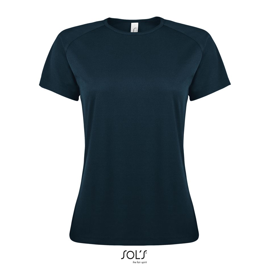 Camiseta De Mujer Mangas Raglán SOL'S SPORTY WOMEN Azul petróleo