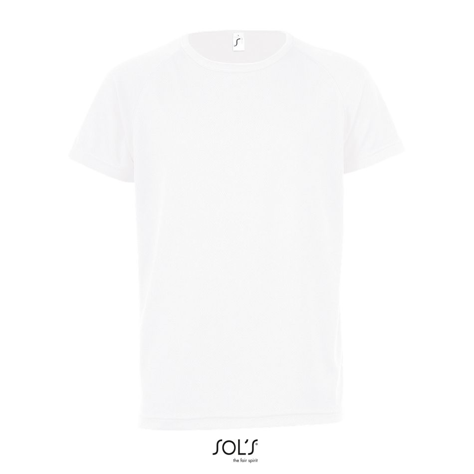 Camiseta Niños Mangas Raglán SOL'S SPORTY KIDS BLANCO