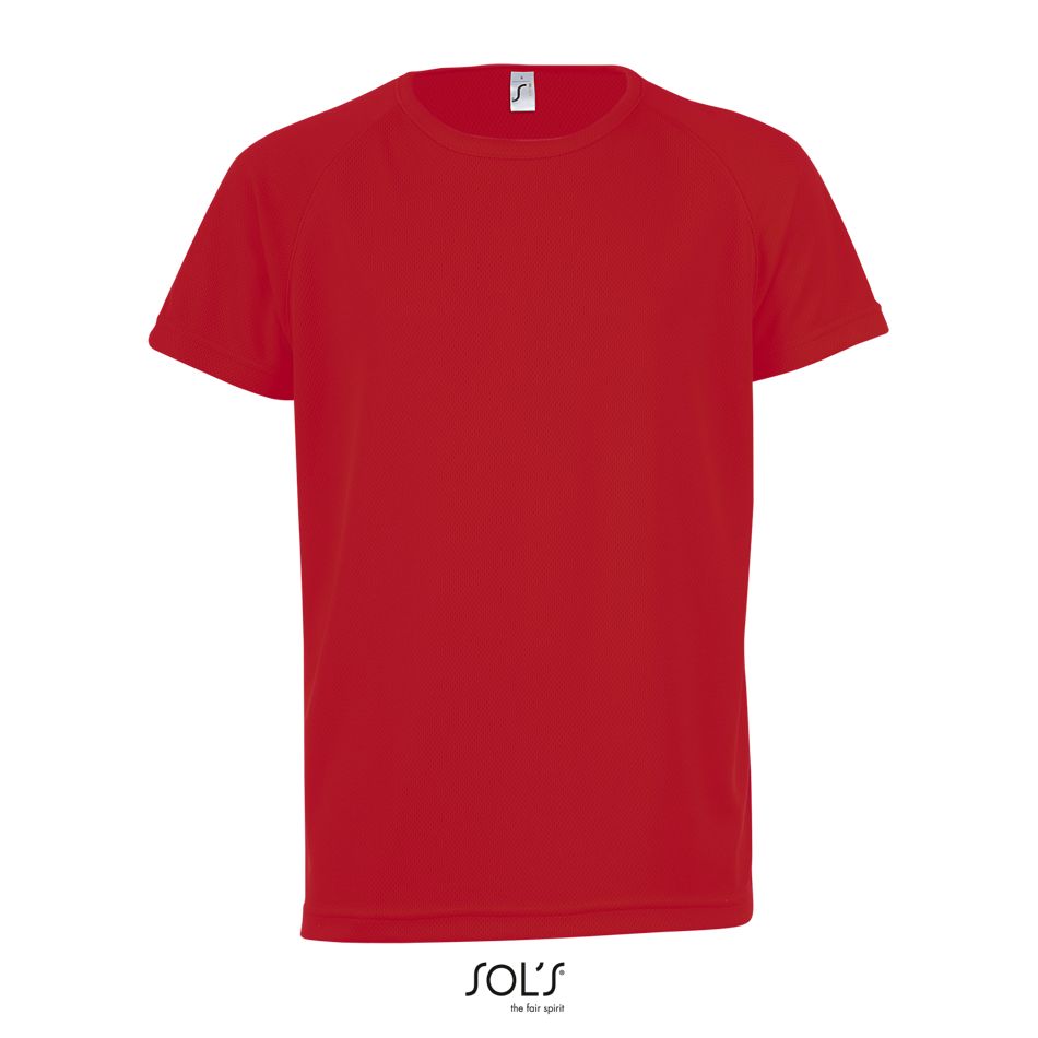 Camiseta Niños Mangas Raglán SOL'S SPORTY KIDS ROJO