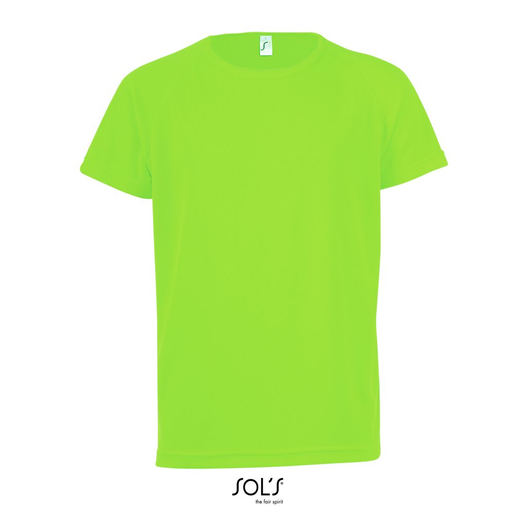Camiseta Niños Mangas Raglán SOL'S SPORTY KIDS VERDE NEON