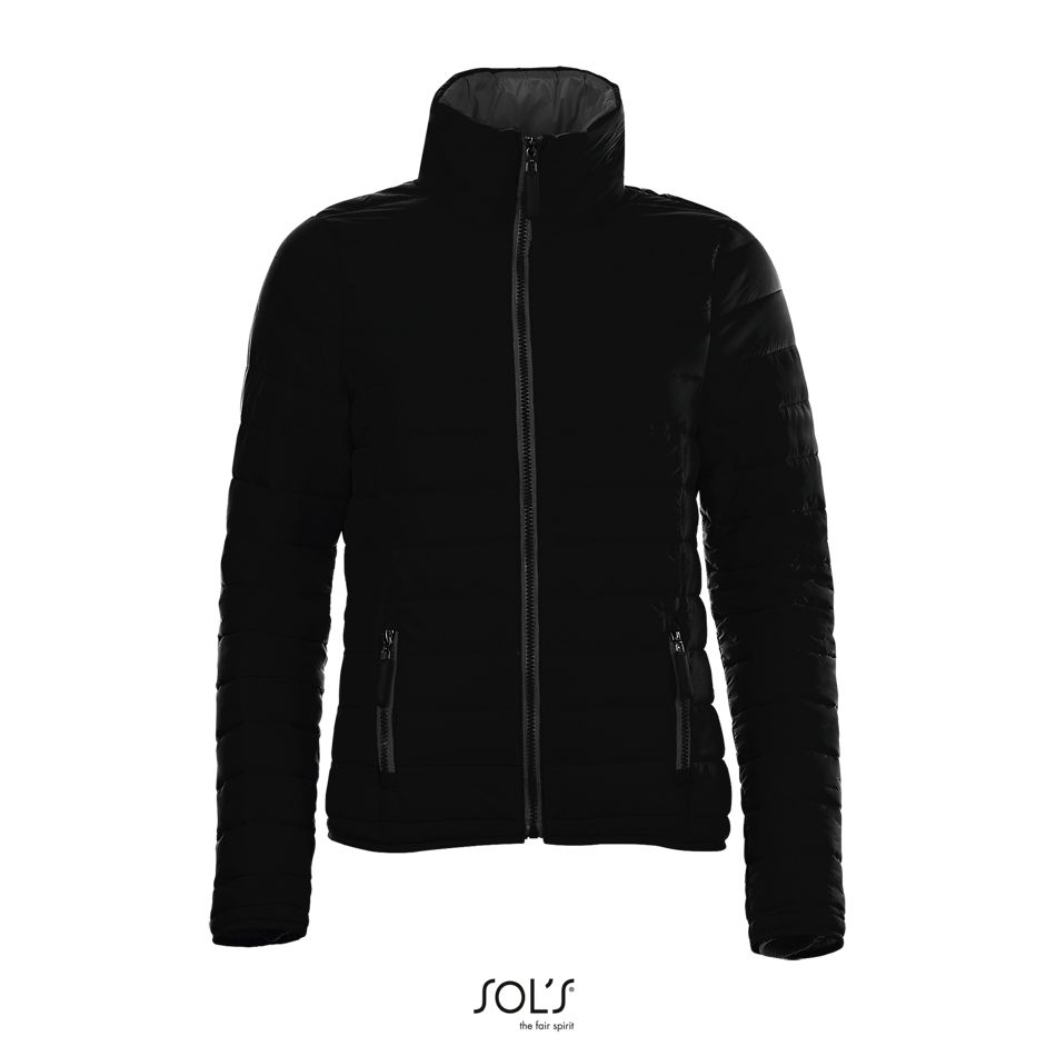 Chaqueta Mujer Acolchada Ligera SOL'S RIDE WOMEN NEGRO