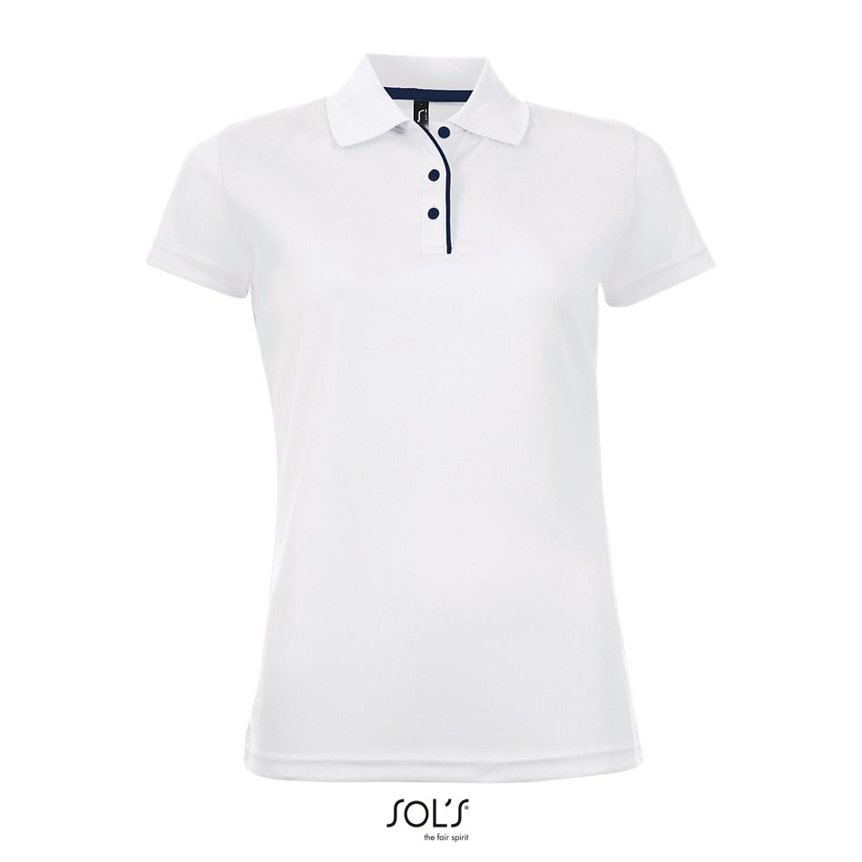 Polo De Deporte Para Mujer SOL'S PERFORMER WOMEN BLANCO