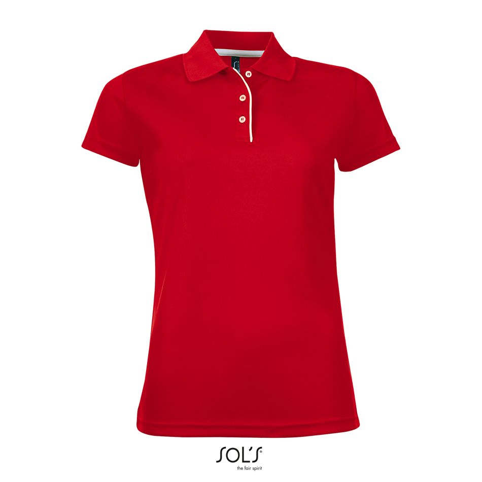 Polo De Deporte Para Mujer SOL'S PERFORMER WOMEN ROJO