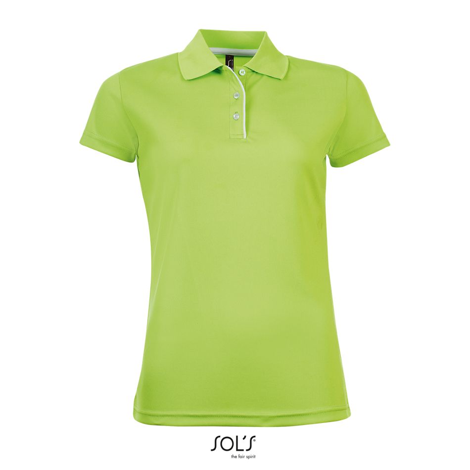 Polo De Deporte Para Mujer SOL'S PERFORMER WOMEN VERDE MANZANA