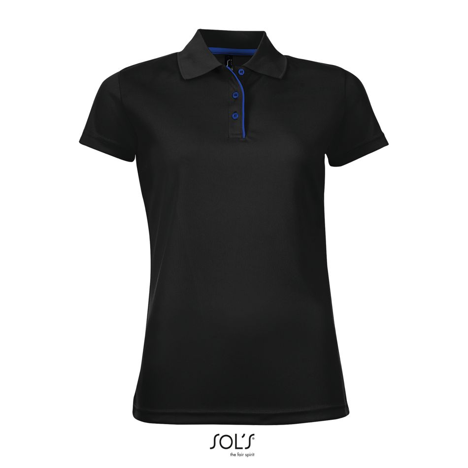 Polo De Deporte Para Mujer SOL'S PERFORMER WOMEN NEGRO