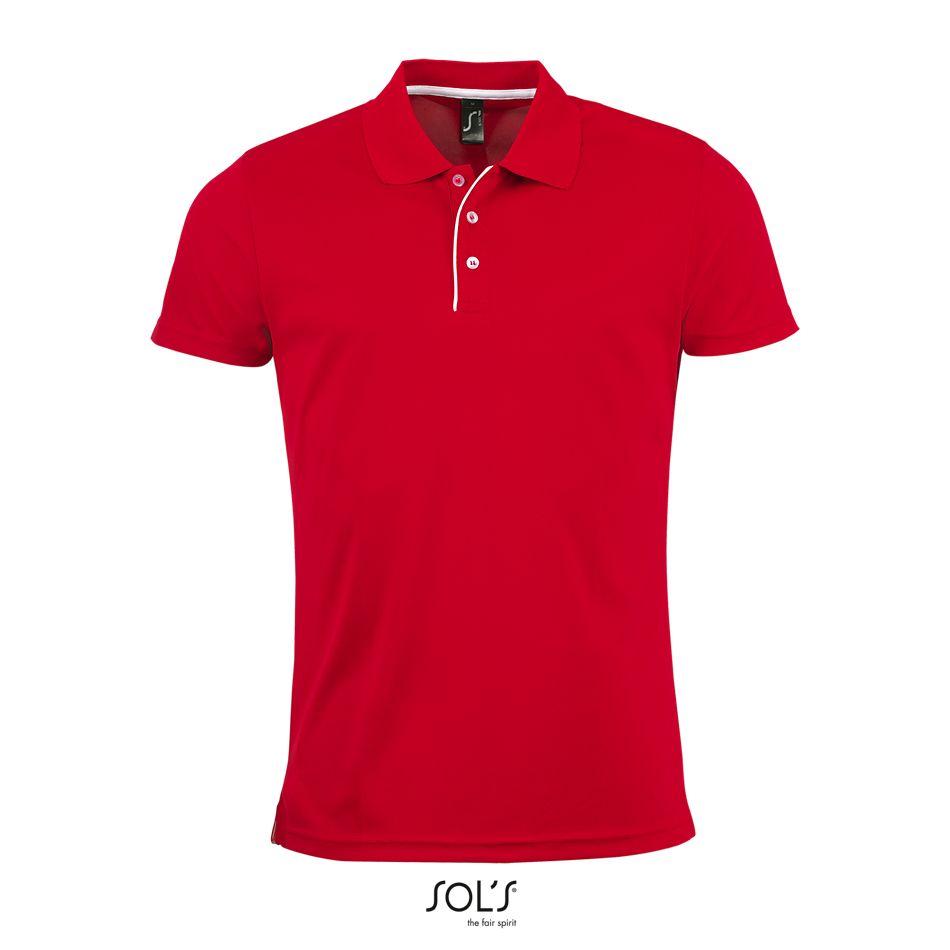 Polo De Deporte Para Hombre SOL'S PERFORMER MEN ROJO